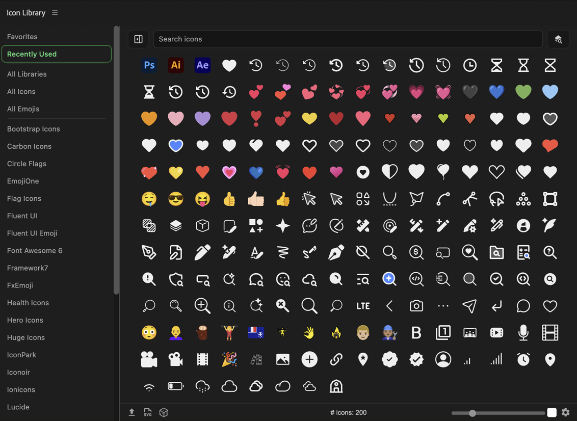 Recents & Favorites